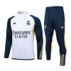 Real Madrid Sweatshirt Za Trening Četvrt Zip 2023-24 Bijela